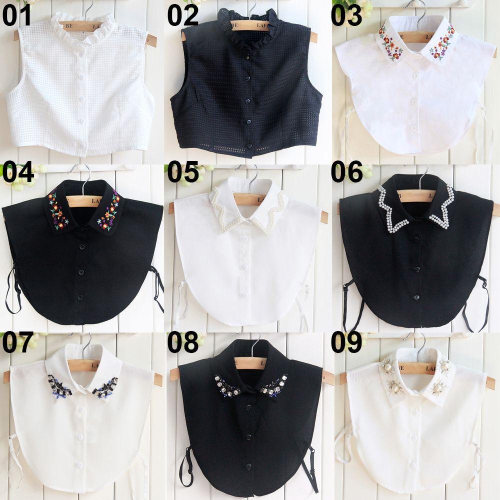 Cổ Áo Rời Phối Ren Rỗng Phong Cách Vintage Mới