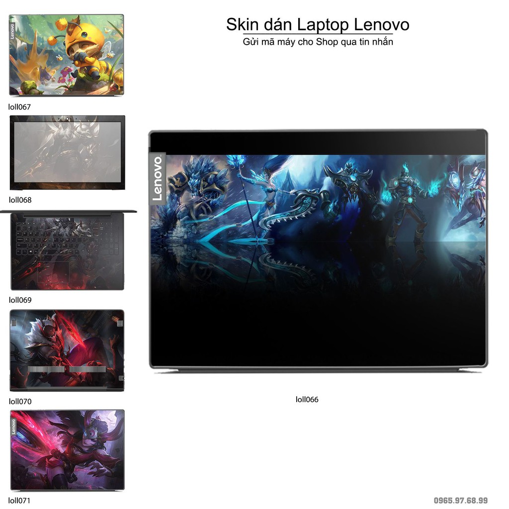 Skin dán Laptop Lenovo in hình Liên Minh Huyền Thoại nhiều mẫu 9 (inbox mã máy cho Shop)