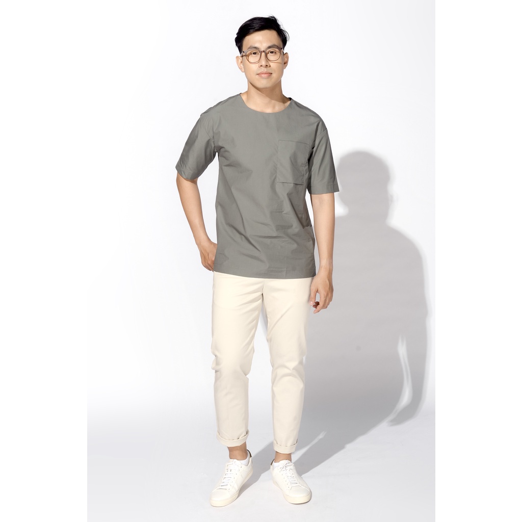 Áo Phông Nam Tay Ngắn Có Túi Form Loose - Routine 10F20TSH044