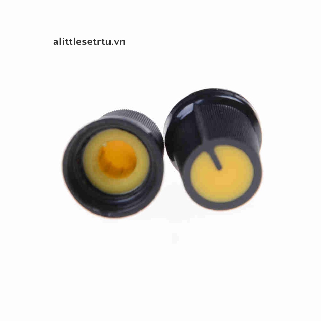 Set 2 Núm Vặn Chiết Áp Bằng Nhựa Năm Màu Kích Thước 6mm