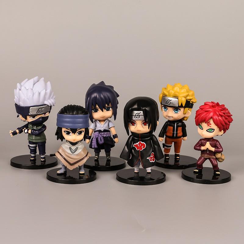 MoHinh NaRuTo, Đồ Chơi Nhân Vật, Anime Nhật, Mô Hình Naruto Chibi Dễ Thương - Combo 6 Mô Hình Naruto MS47