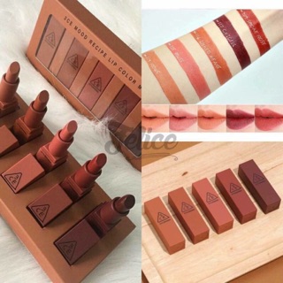 Bộ son 3ce mood receipe lip color mini size