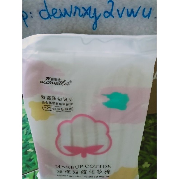 Bông tẩy trang cotton Pads 3 lớp Túi 222 miếng- hàng nội địa trung