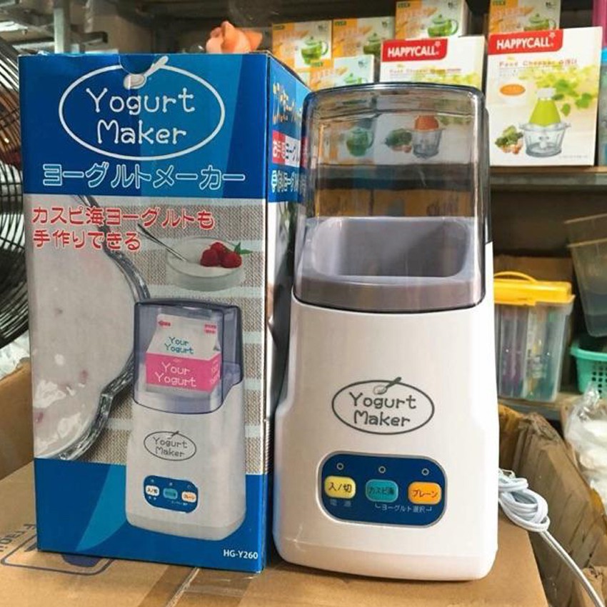 Máy làm sữa chua Yogurt Maker phiên bản mới nhất 2021 - Ưu đãi lớn khu mua kèm 12 hũ thủy tinh cao cấp chỉ 10k