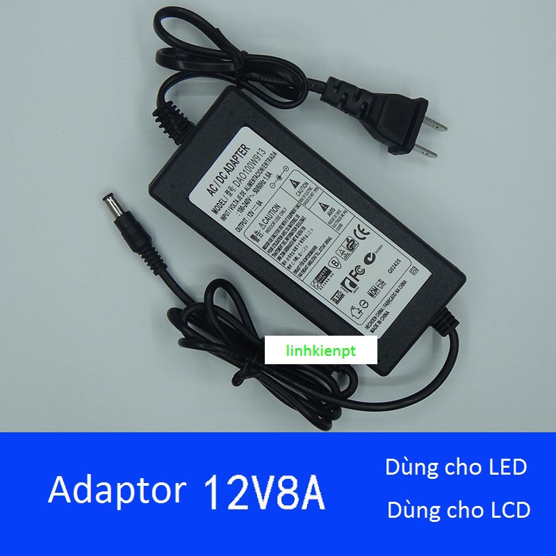 Adapter 1A 2A 3A 4A 5A 6A 7A nguồn 12V 8A