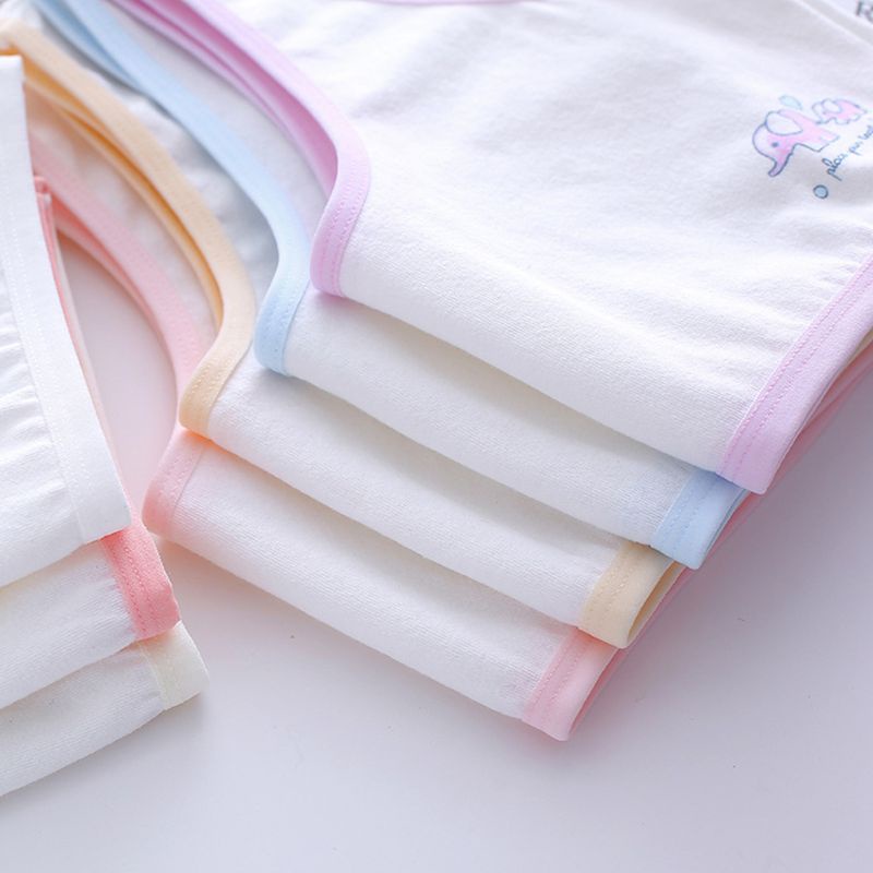 Áo lót vải cotton Không Gọng Dây Bản Rộng In Họa Tiết Voi Hoạt Hình Màu Kẹo Cho Nữ | BigBuy360 - bigbuy360.vn