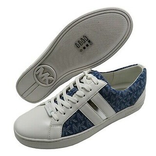 Giày Michael Kors Catelyn Stripe Lace up Denim Jacquard Sneakers