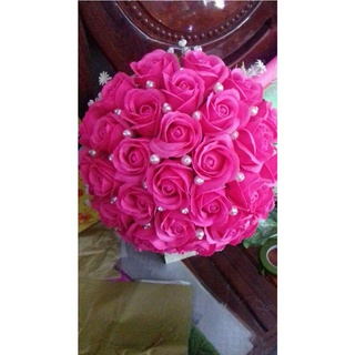 Hoa cưới hoa hồng sáp thơm