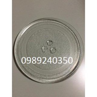 Đĩa thủy tinh lò vi sóng chịu nhiệt các hãng đường kính 25cm có vấu lồi