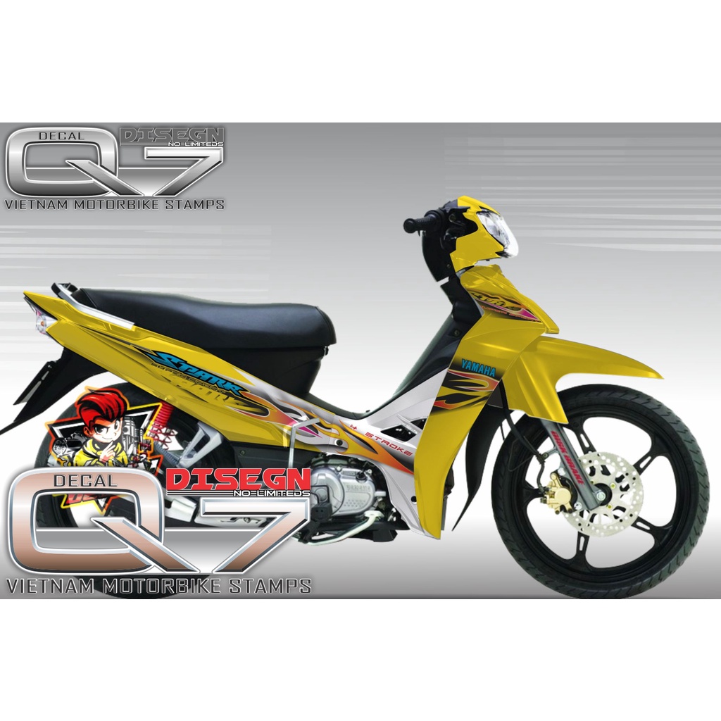 Tem Rời Sirius 110 lửa vàng bạc