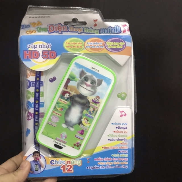 hàng giá rẻ Đồ chơi điện thoại iPhone cảm ứng nói tiếng Việt dành cho bé DS78