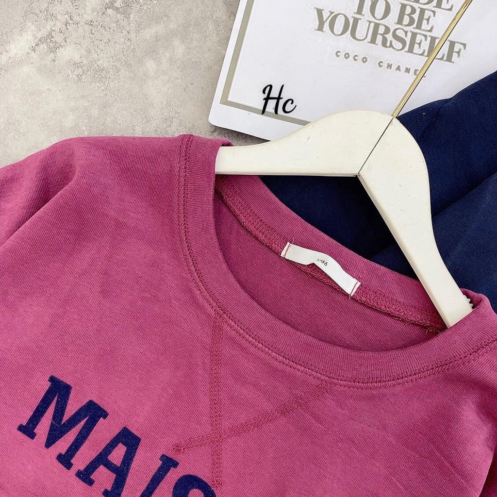 ÁO NỈ BÔNG IN CHỮ MAISON DÀY DẶN 2022