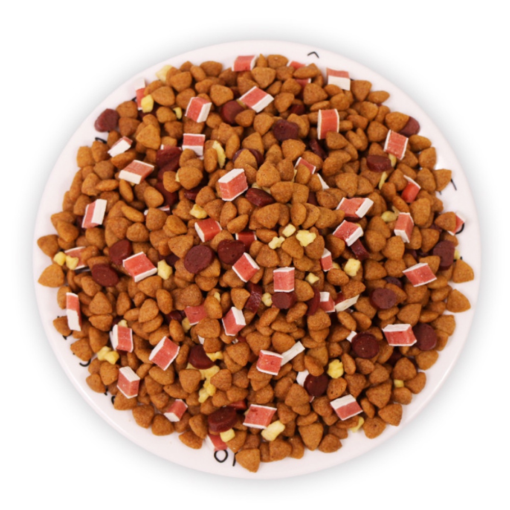 Hạt thức ăn cún cưng Captain 2 loại  trộn lẫn thịt bò, phô mai, cá hồi, rau củ