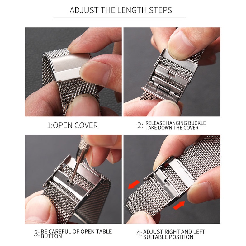 Dây Đeo Đồng Hồ Dạng Lưới Bằng Kim Loại 44mm 40mm 45mm 41mm 42mm 38mm Cho iwatch Series 7 6 SE 5 4 3