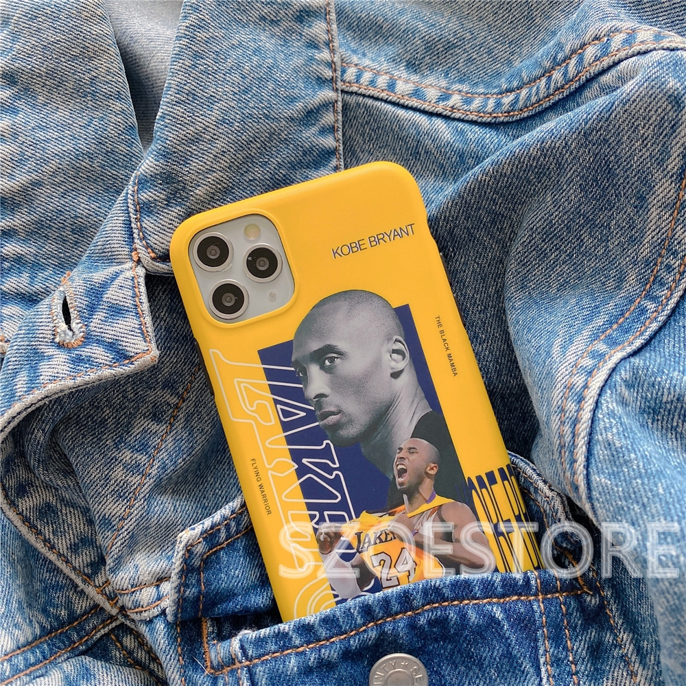 iPhone 11 Pro Max X XS XR XSMax 8 7 Plus SE 2020 Fashion L.A. Lakers Kobe Soft IMD Phone Case Cover