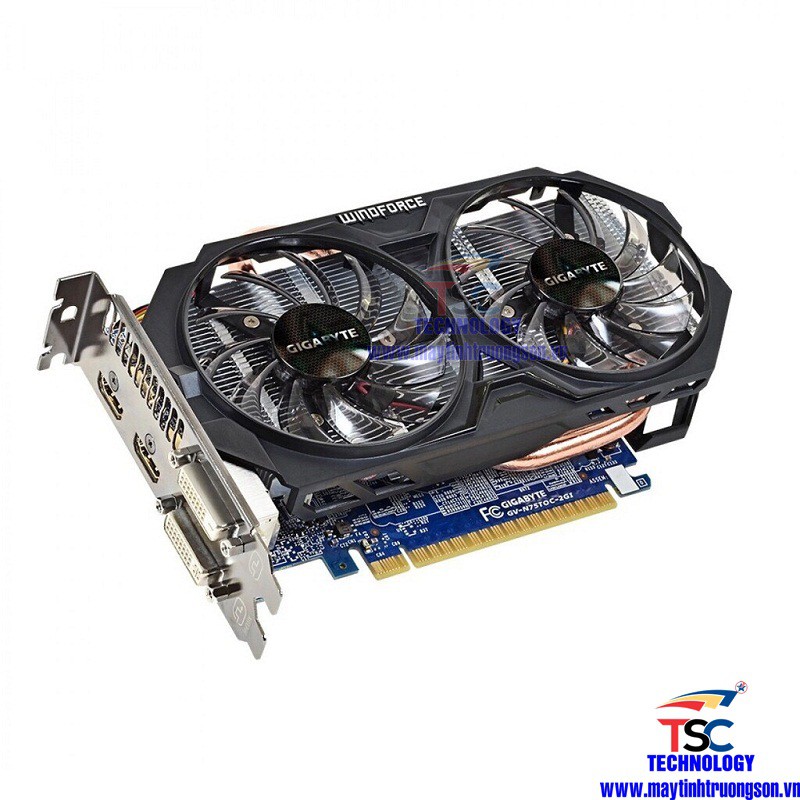 Card Màn Hình Gigabyte GTX 750 Ti 2G DDR5 2 FAN GTX 750Ti Chơi PUBG