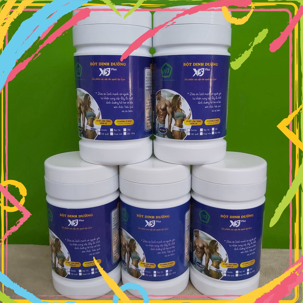 05 Bột dinh dưỡng X5 dành cho người tập gym: Có Lòng Trắng Trứng Đạm Whey Giúp Tăng Cơ, Giảm Mỡ