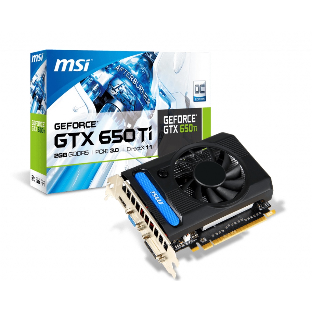 Card đồ họa MSI GTX 650Ti DDRAM5 chính hãng Mai hoàng phân phối Chiến tất cả loại game nhé hàng cũ còn tốt