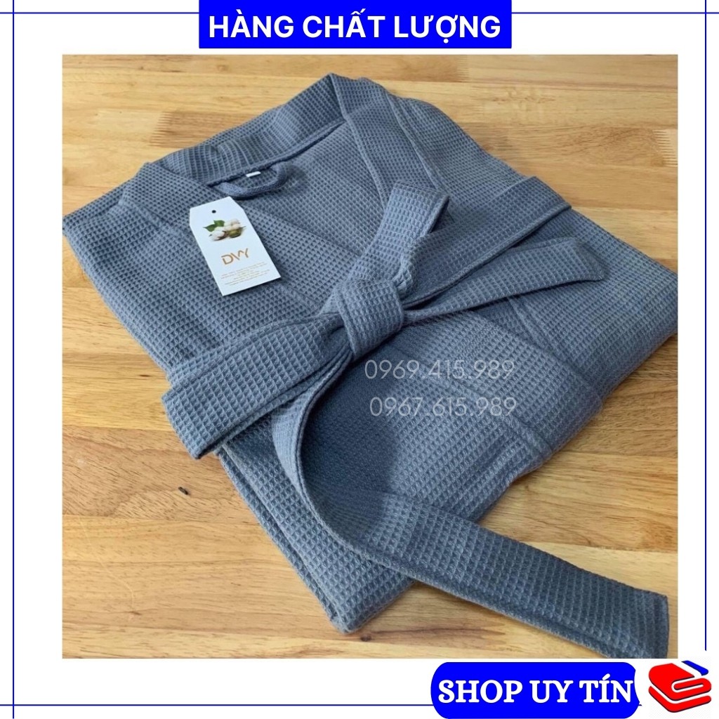 Áo choàng tắm cao cấp 100% cotton, thấm hút nước tốt