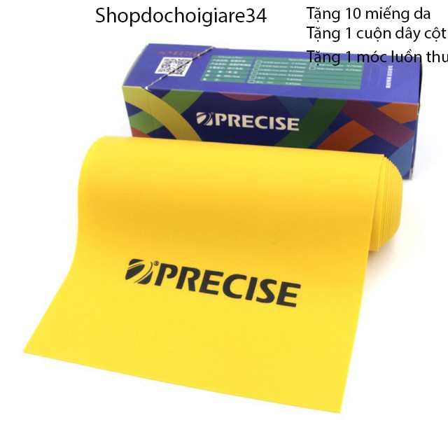 1m Thun PreciseV3 Chính Hãng Cho Ná Cao Su( Mễn Phí Cắt Theo Yêu Cầu + Tặng 10 Miếng Da + 1 Cuộn Dây Cột + 1 móc thun).