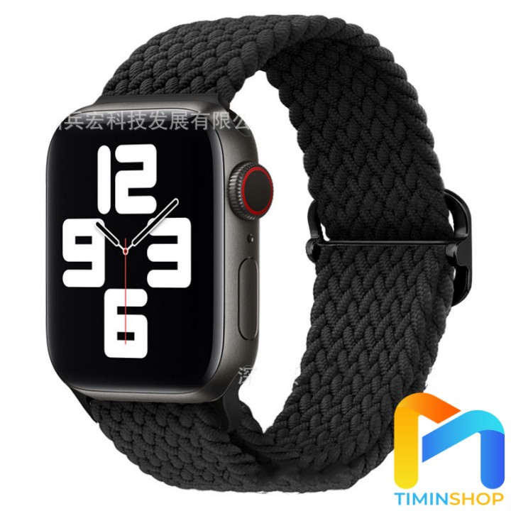 Dây đeo Apple Watch series 3/ 4/ 5/ 6/ 7/ SE - Dệt bằng Nylon, khóa trượt