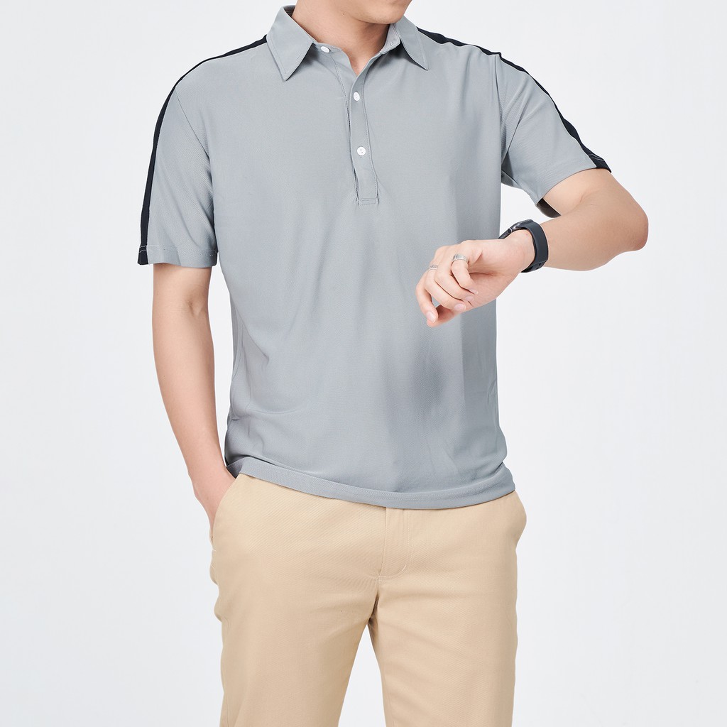 Áo Polo Nam Trơn Vai Cách ĐIệu ROUGH Outfit Vải Cotton Cá Sấu Trẻ Trung 5 Màu