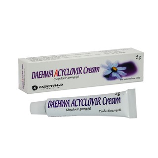Kem bôi ngoài da daehwa acyclovir cream 5g.