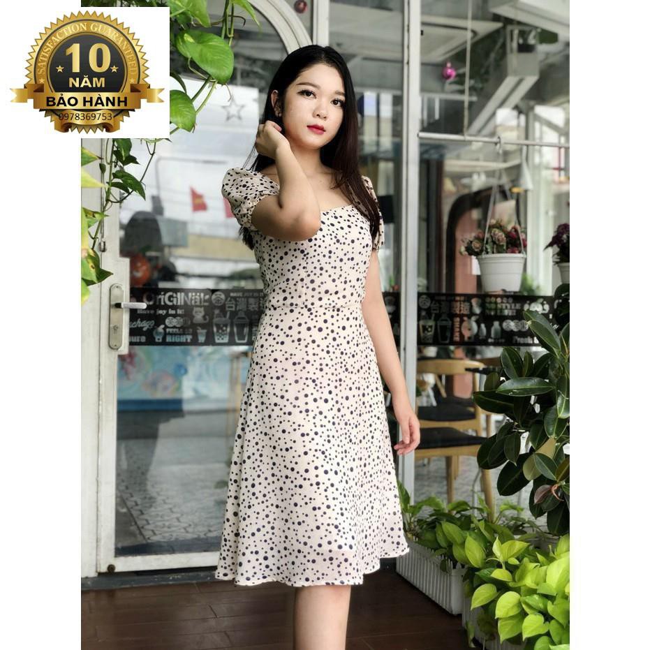 SALE - Đầm xòe voan họa tiết siêu xinh Misa Fashion MS334- Có 2 màu