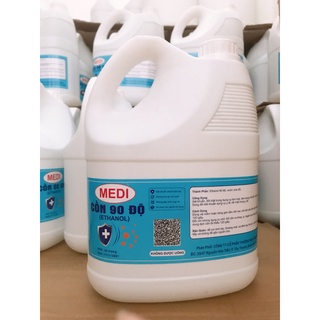 (MÃ SRMA9776 giảm 50% đơn 0Đ) Cồn y tế Ethanol can 4,5 Lít 70 độ và 90 độ - Tặng kèm 1 chai xịt tiện lợi