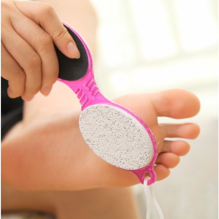 Bàn chải chà gót chân 4 in 1 tẩy da chết - màu ngẫu nhiên