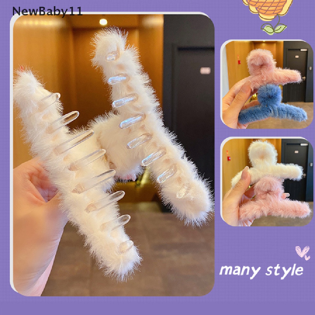 Kẹp Tóc Càng Cua Bằng Vải Bông Mềm Nhiều Màu Dễ Thương Thời Trang Mùa Đông Cho Bạn Gái Giá Đỡ