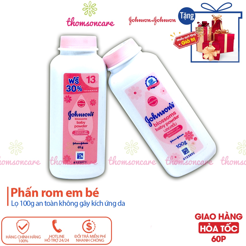 Phấn rom em bé Jonhson baby - an toàn - không gây dị ứng Chính hãng