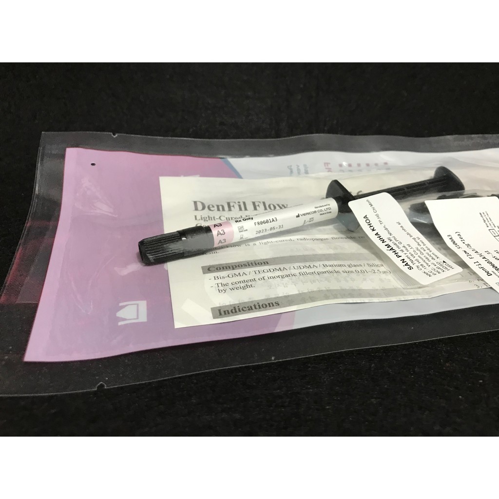 Vật liệu trám răng - Composite lỏng Denfil Tuýt 2g (Sản phẩm bệnh nhân không dùng tại nhà)