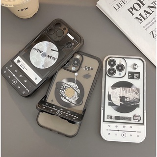 Ốp Điện Thoại In Hình Máy Nghe Nhạc CD Dễ Thương Có Giá Đỡ Ẩn Cho iPhone 13 12 11 Pro Max X XS XR xsmax