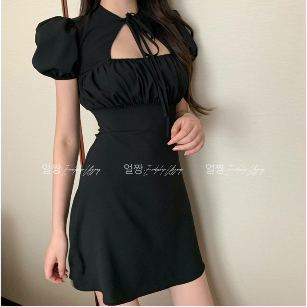 Đầm chữ a tay ngắn mini Emilyshop