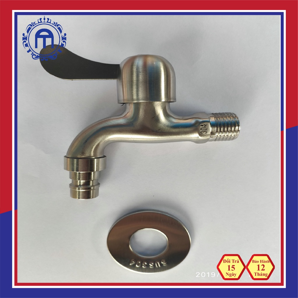 Nắp chụp vòi nước inox SUS 304, nắp chụp chân vòi hồ, T cầu