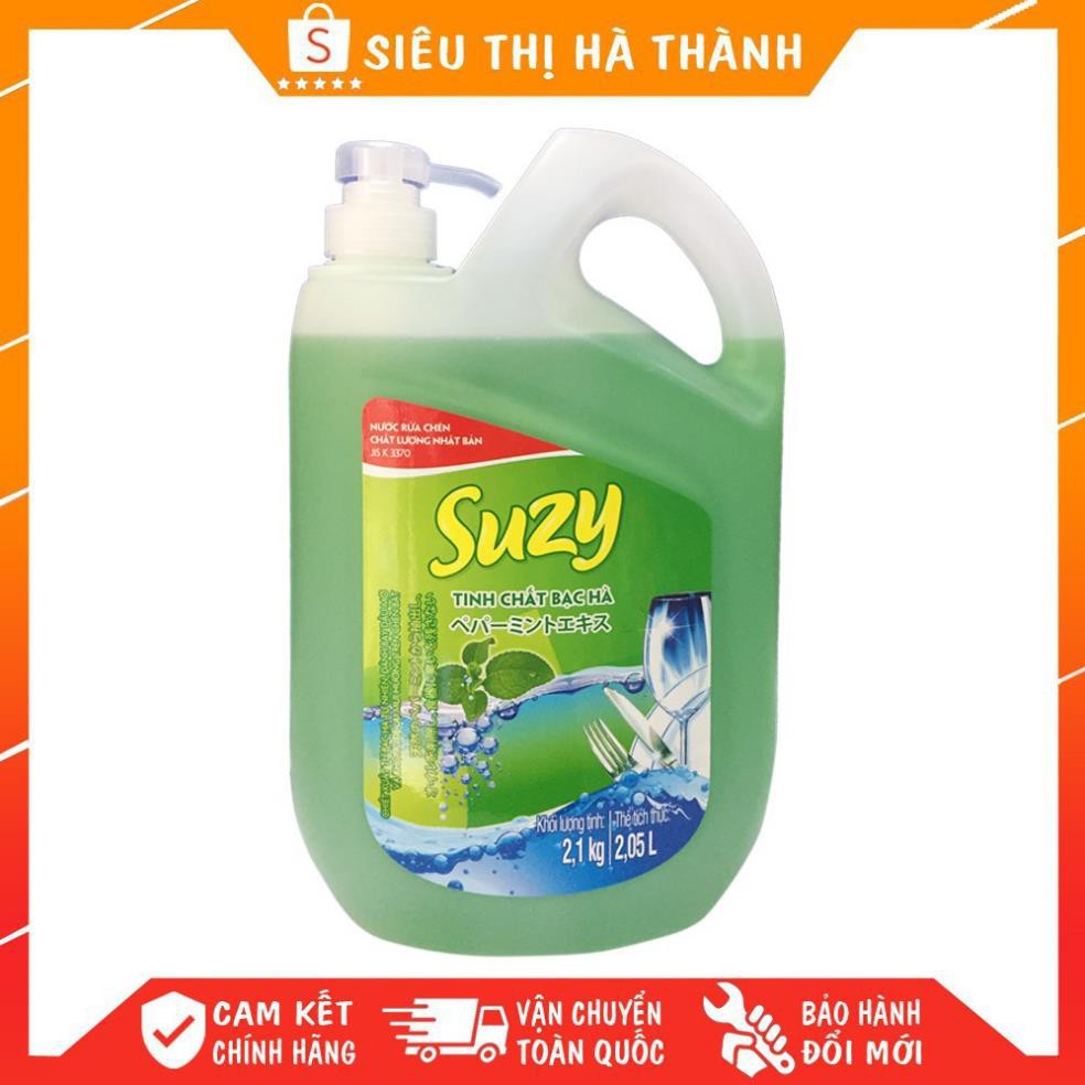 Nước rửa chén bát Suzy - Tinh chất quế/Bạc hà