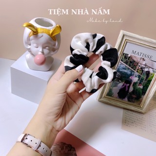 🎀 CỘT TÓC SCRUNCHIES BÒ SỮA SIÊU HOT HIT - [ Nhà Nấm handmade ]