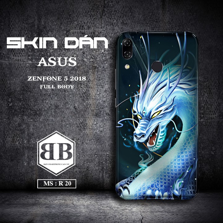 Bộ Skin Dán Asus Zenfone 5 2018 dùng thay ốp lưng điện thoại nhìn là mê