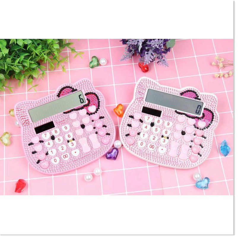 Máy tính SALE ️ Máy tính xinh xắn, với hình dáng hello kitty dễ thương, ngộ nghĩnh giúp bé hứng thú trong việc học