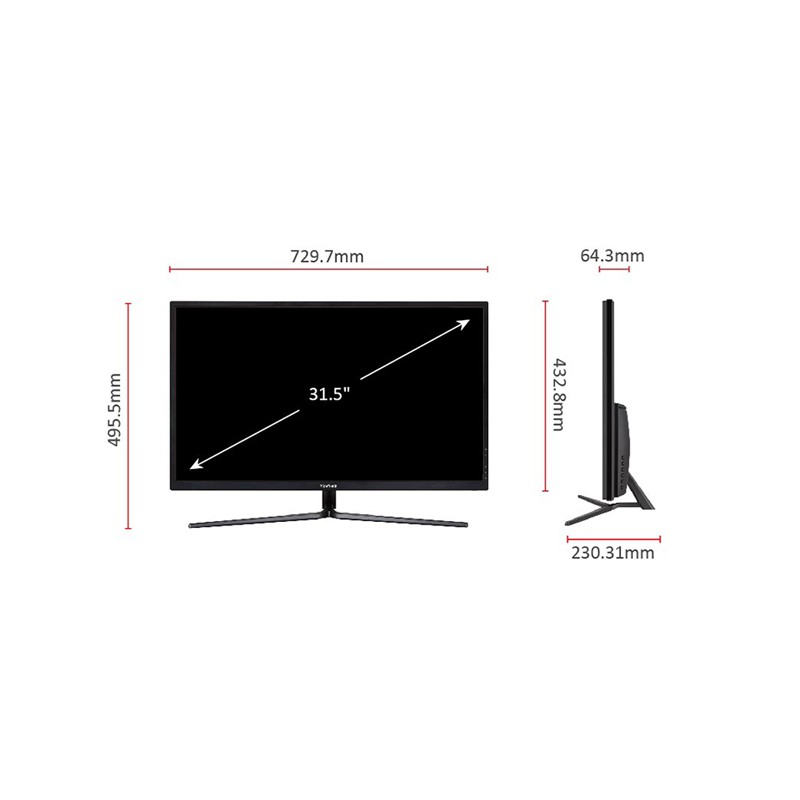 Màn Hình Gaming Viewsonic VX3211-4K-MHD 32" UltraHD 3ms 60Hz FreeSync VA HDMI/DP (Đen) | BigBuy360 - bigbuy360.vn