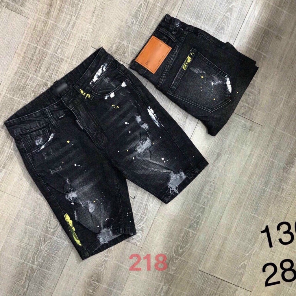 Quần short jean nam đen rách cao cấp - chất liệu bò co giãn tốt ( Hàng chuẩn shop) Lady-Hn Store88 KV232 | BigBuy360 - bigbuy360.vn