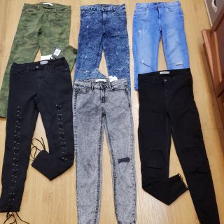 Quần jean côn auth used và new size 38