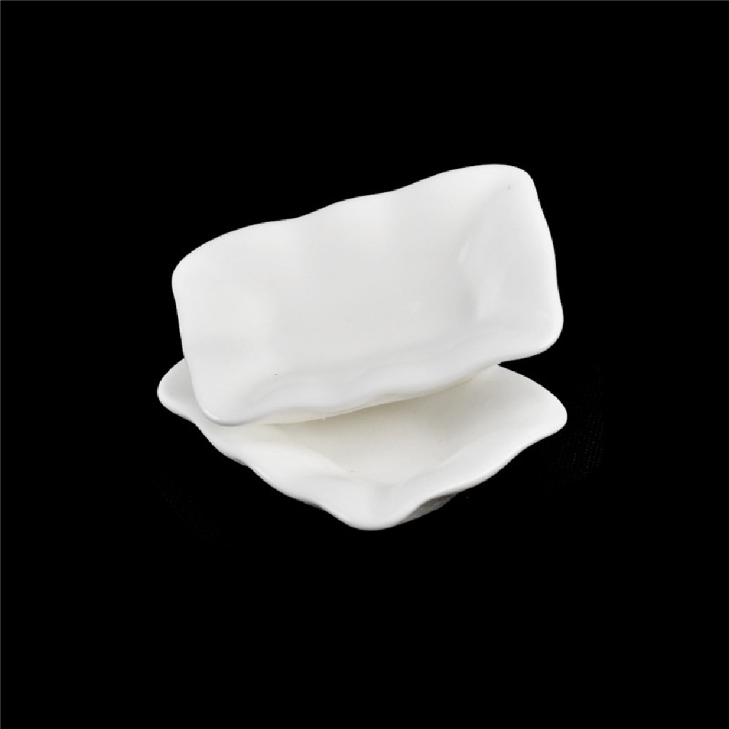 Set 10 Khay Đựng Thức Ăn Mini Bằng Nhựa Resin Cho Nhà Búp Bê