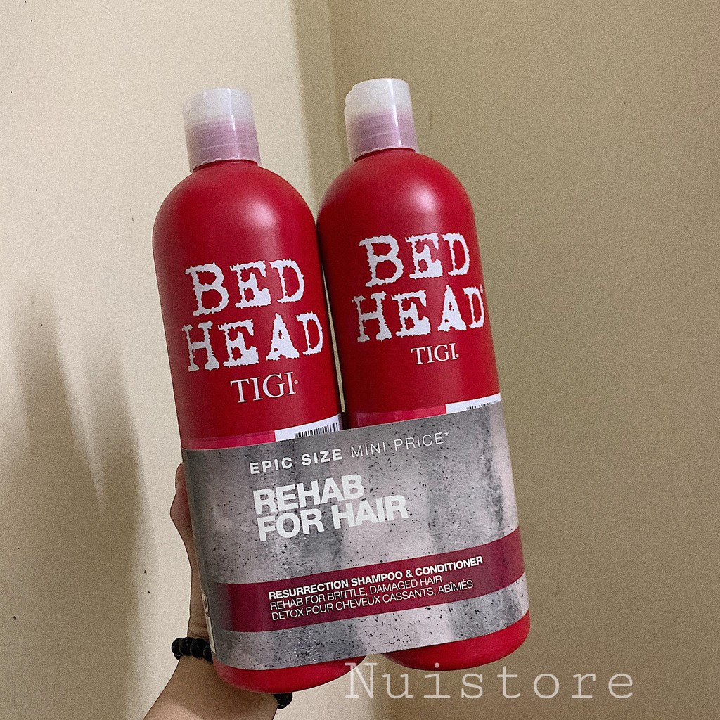 [ Hàng chính hãng-SẴN ] Bộ dầu gội- xả Tigi Bed Head 750mlx2 siêu thơm