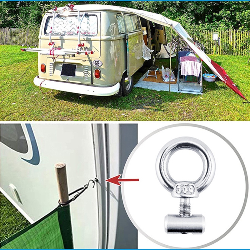 Bộ Vòng Nâng Ren Bằng Thép Không Gỉ M4 304 Chống Ăn Mòn