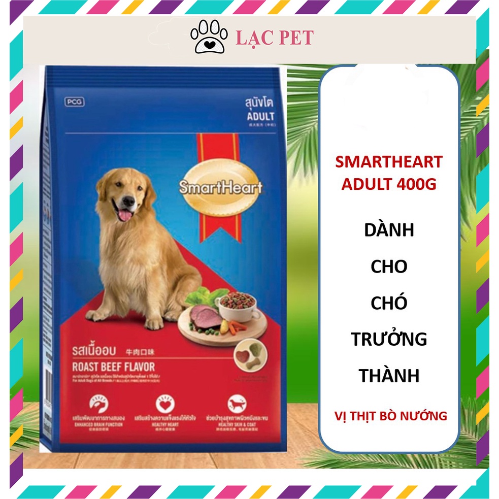 Thức ăn cho chó trưởng thành SmartHeart 400gr