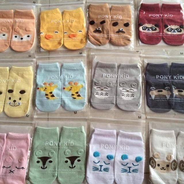 Tất pony chống trơn trượt cho bé từ 0-3 tuổi