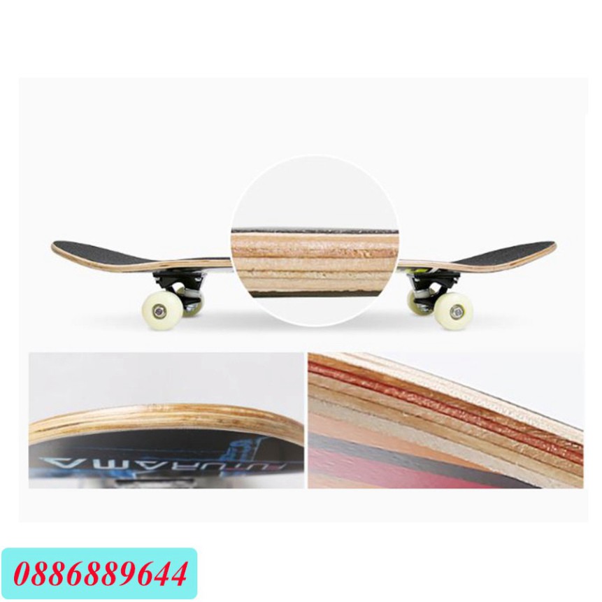 Ván Trượt SkateBoard Siêu Hạng 12345 1100-17 VanLongBoard