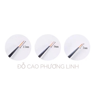 Cọ nét 3 cây vẽ móng nail , set cọ vẽ nail